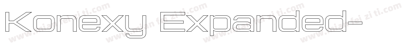 Konexy Expanded字体转换